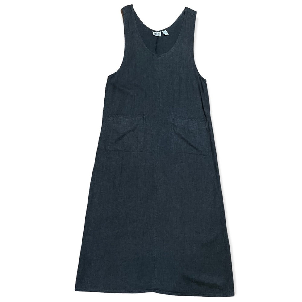 Chico’s Linen Blend Pocket Dress Sz M/8